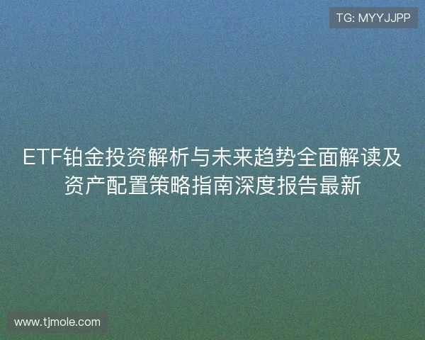 ETF铂金投资解析与未来趋势全面解读及资产配置策略指南深度报告最新 ETF铂金投资解析与未来趋势全面解读及资产配置策略指南深度报告最新